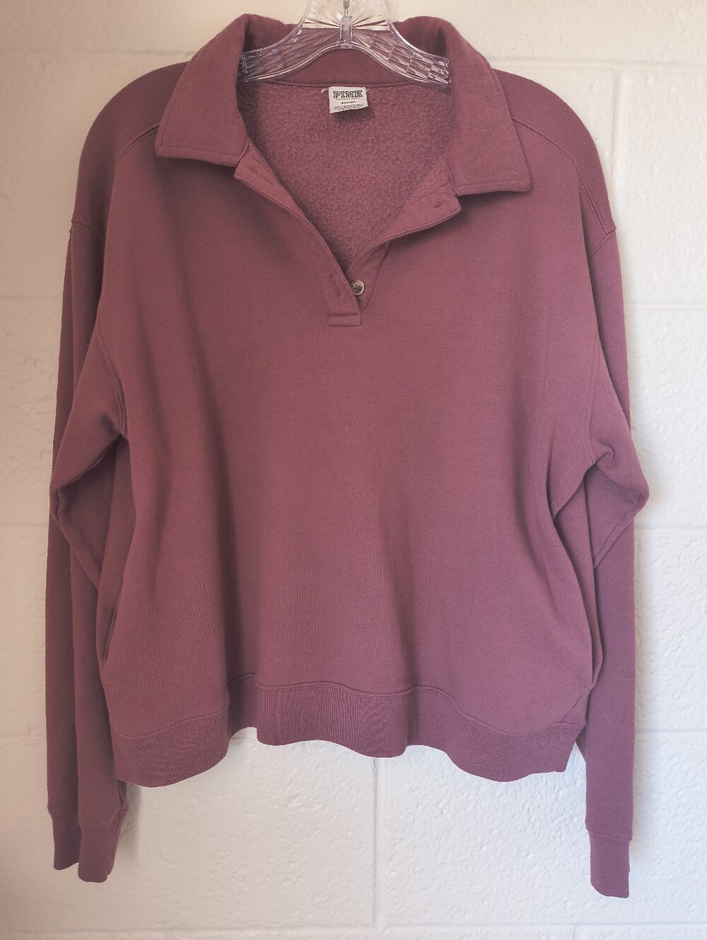Victoria's Secret Pink Vintage-Inspired Pullover Sweater - Size Medium